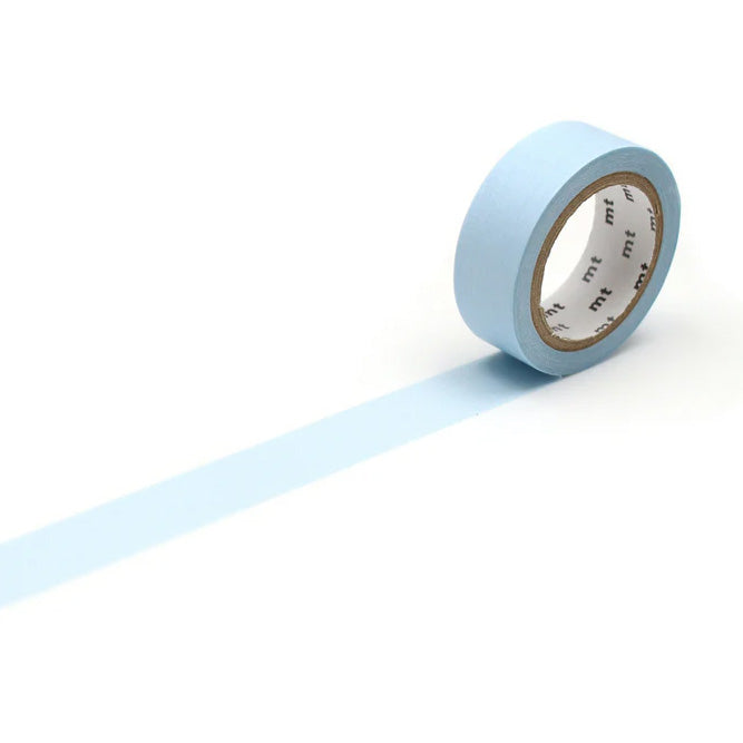 Mt masking tape Mt Basic Pastel 15mm Washi Tape, Cyan