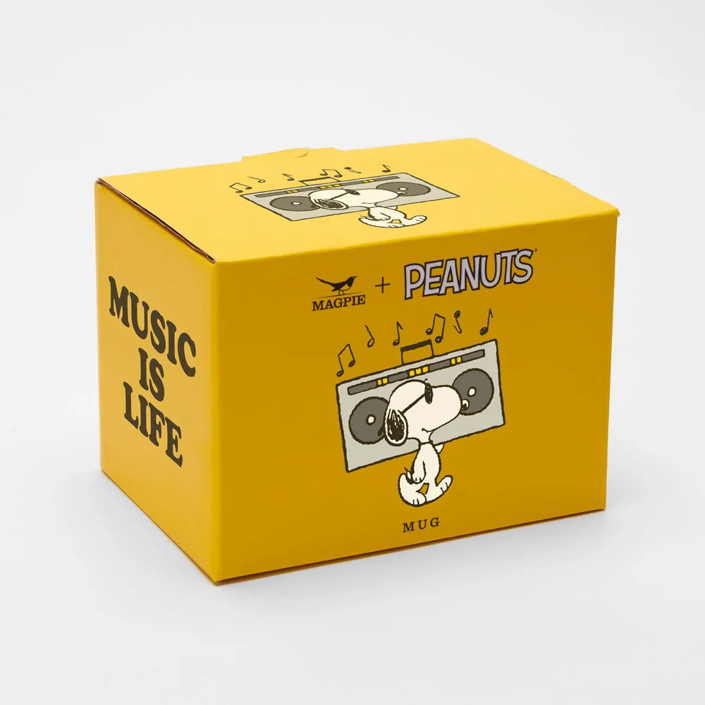 Magpie Peanuts Mug, Music is life