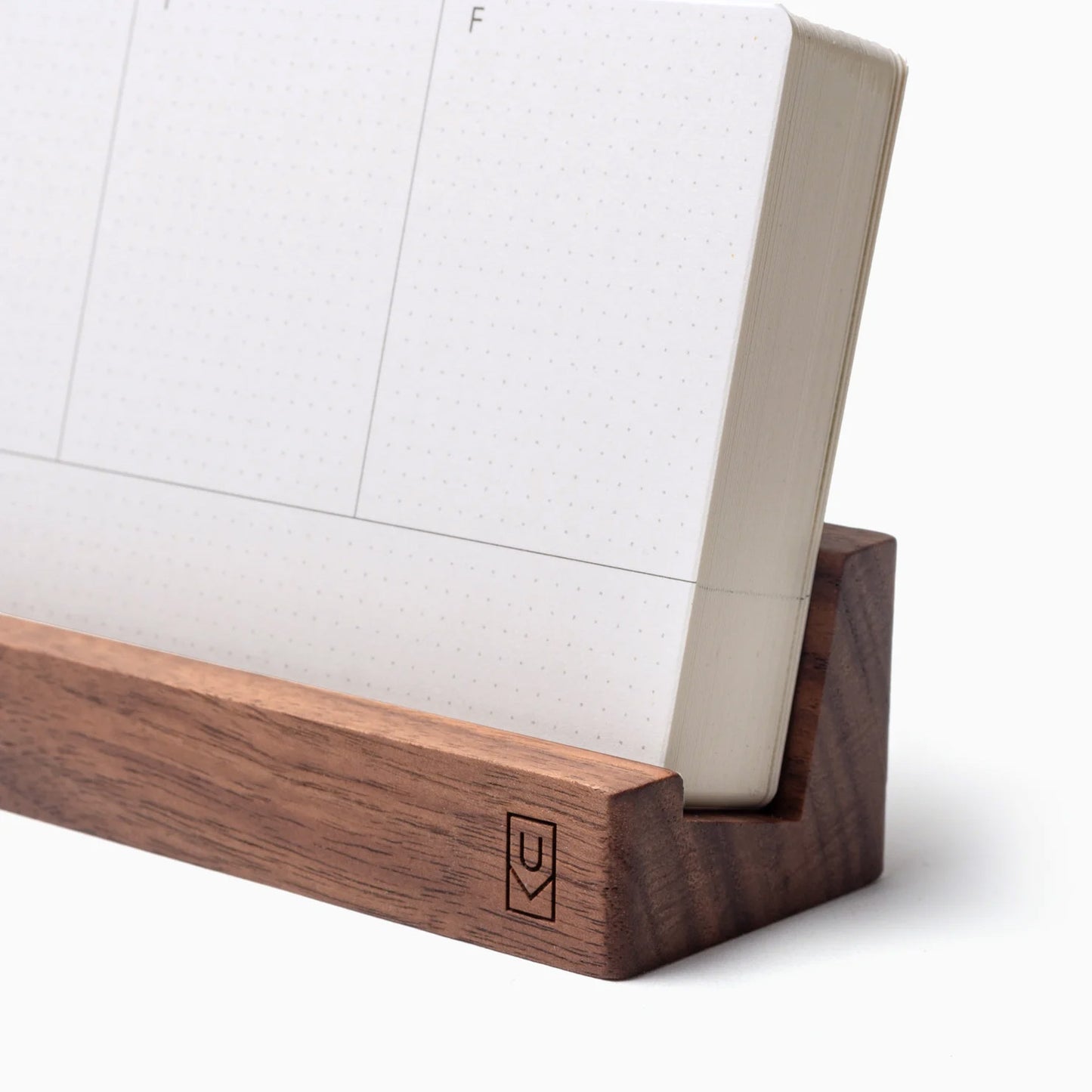 UGMONK Analog Weekly Cardholder, Walnut