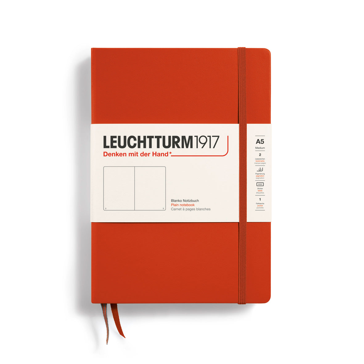 Leuchtturm1917 Notebook Plain, A5 (Hardcover)