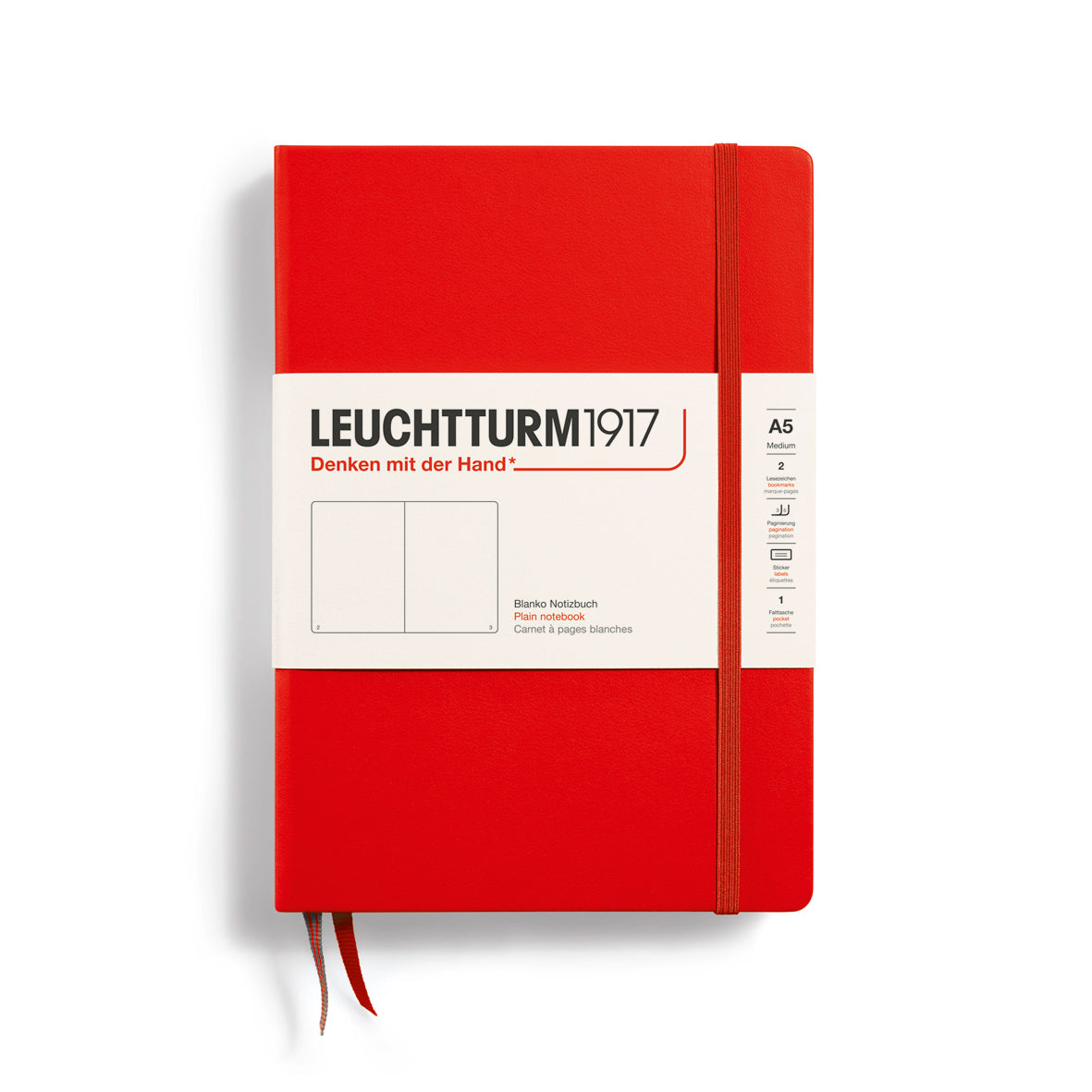 Leuchtturm1917 Notebook Plain, A5 (Hardcover)