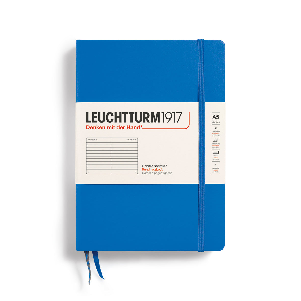 Leuchtturm1917 Notebook Ruled, A5 (Hardcover)