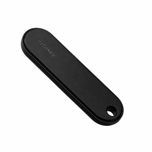 Orbitkey Universal Tracker, Black, produktbilde på hvit bakgrunn