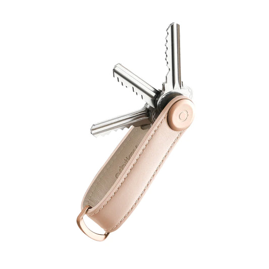 Orbitkey 2.0 Leather Key Organiser, Blush/Blush