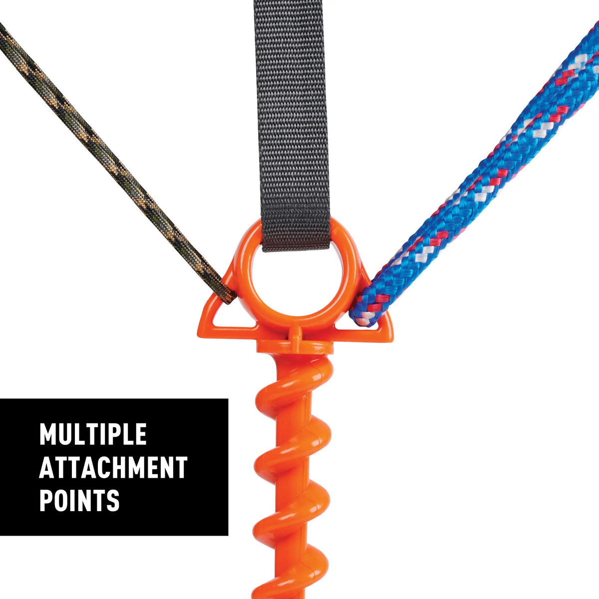 Nite Ize Orange Screw® Ultimate Ground Anchor 2 Pack, Large