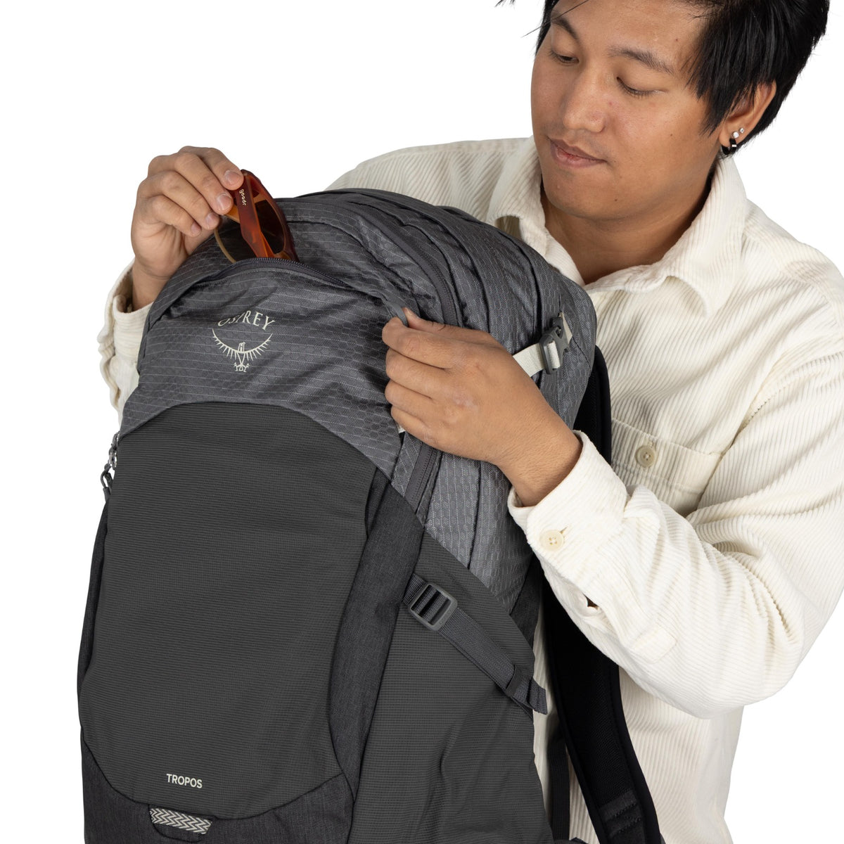 Osprey Tropos 32 Backpack i Phantom Grey Heather, detaljbilde