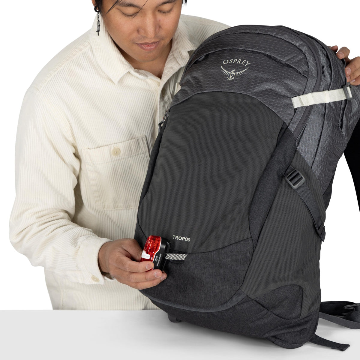 Osprey Tropos 32 Backpack i Phantom Grey Heather, detaljbilde