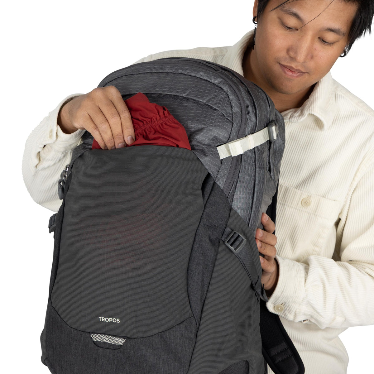 Osprey Tropos 32 Backpack i Phantom Grey Heather, detaljbilde
