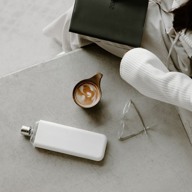 Memobottle™ Slim Transparent Bundle 450ml, Cool Grey