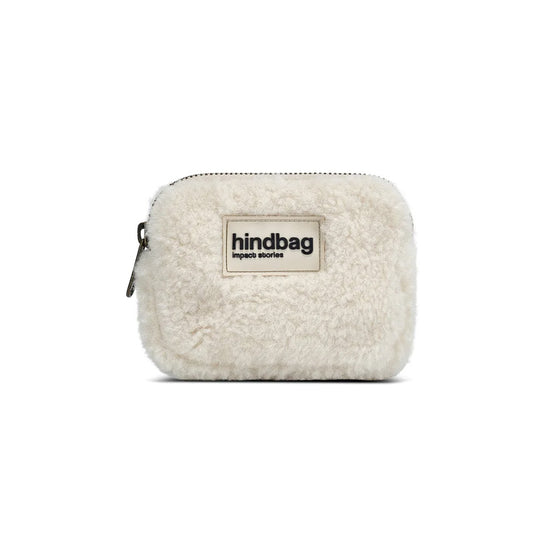 Hindbag Lili Teddy Coin Purse, Arctic White