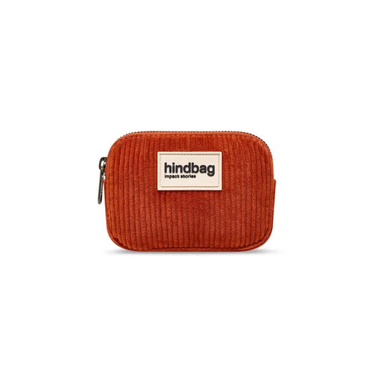 Hindbag Lili Corduroy Coin Purse, Brick