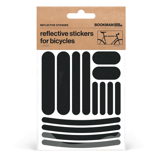 Bookman Urban Visibility Reflective Stickers Strips, Black