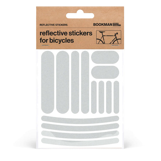 Bookman Urban Visibility Reflective Stickers Strips, White