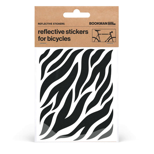 Bookman Urban Visibility Reflective Stickers Zebra, Black