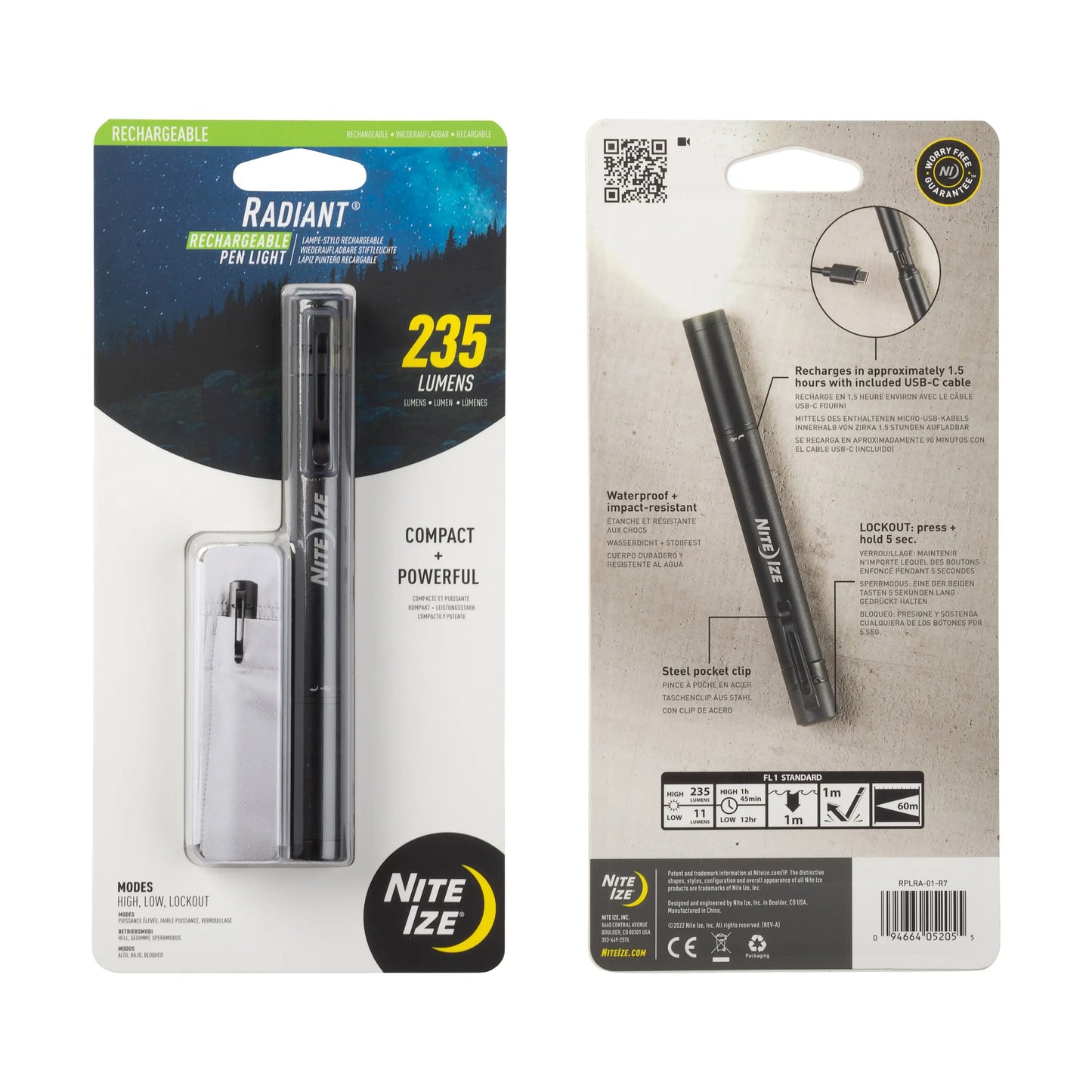 Nite Ize Radiant™ Rechargeable Pen Light