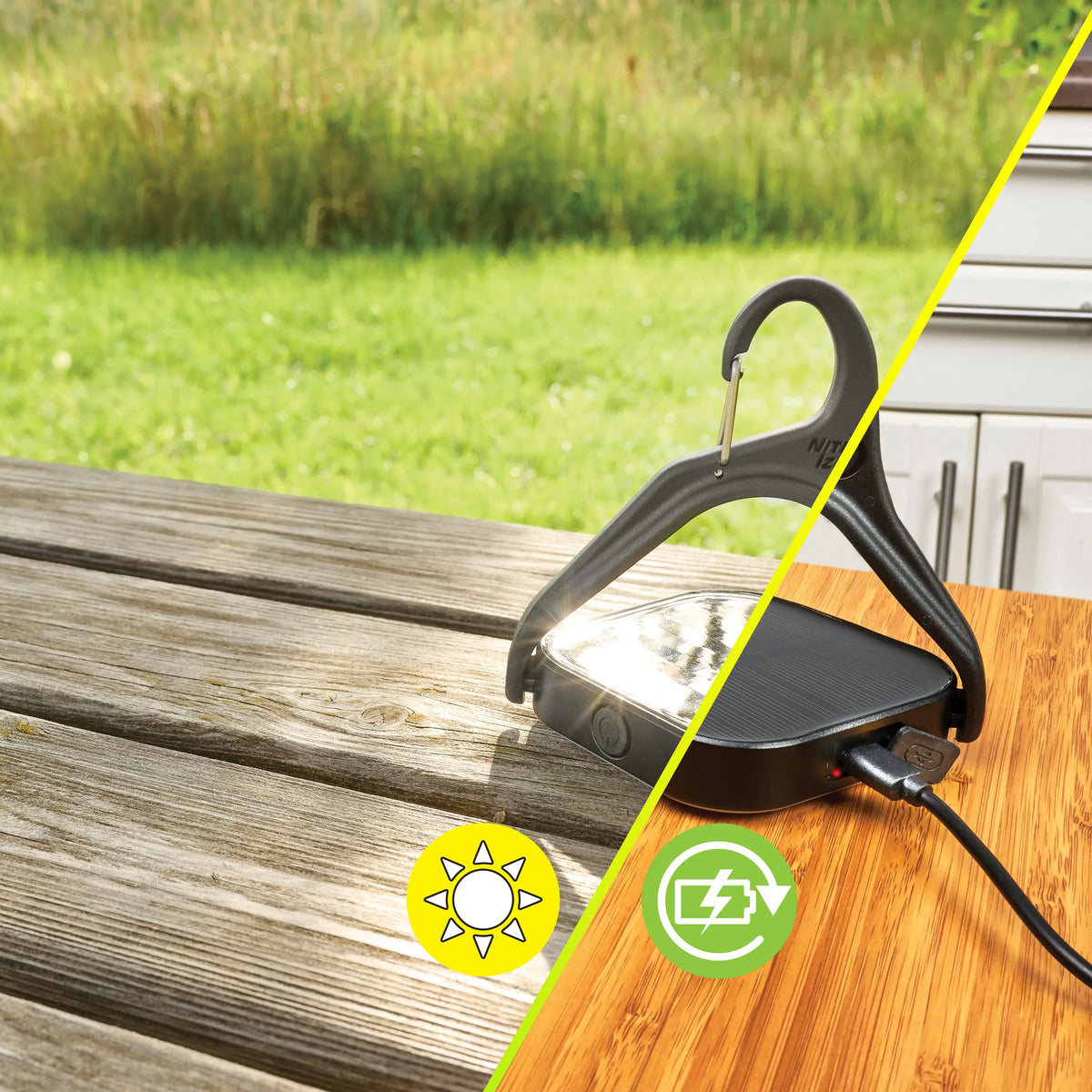 Nite Ize Radiant™ Revolve™ Rechargeable + Solar Lantern