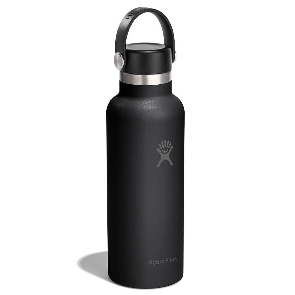 Hydro Flask Standard Mouth with Flex Cap 18 oz (511 ml), Tonal Black