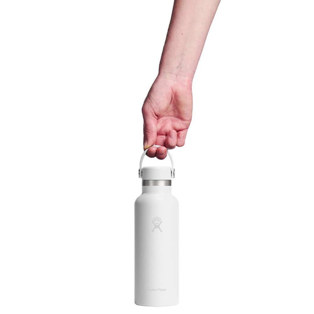 Hydro Flask Standard Mouth with Flex Cap 18 oz (511 ml), White