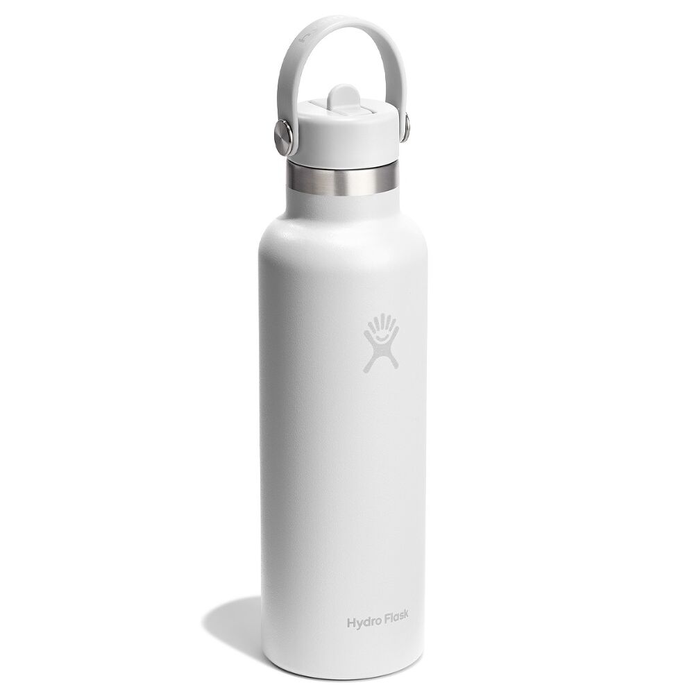 Hydro Flask Standard Mouth Flex Straw Cap 21oz, Tonal White