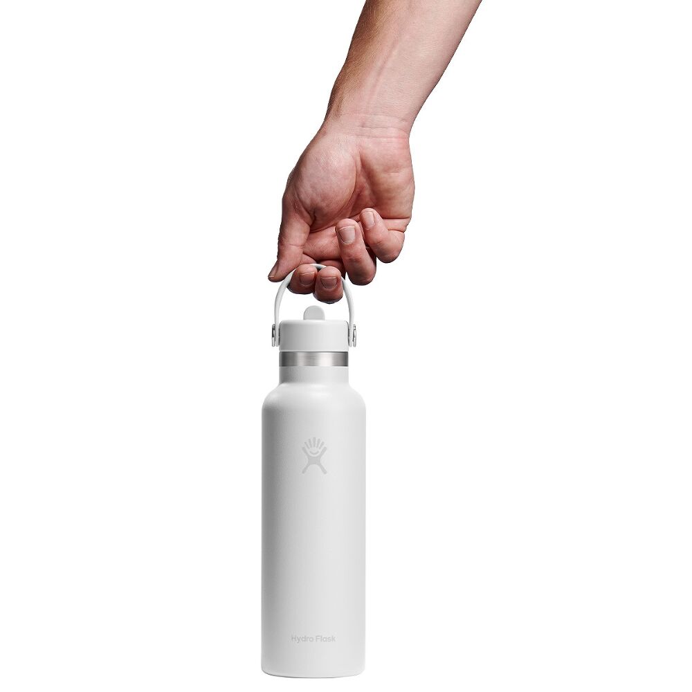 Hydro Flask Standard Mouth Flex Straw Cap 21oz, Tonal White