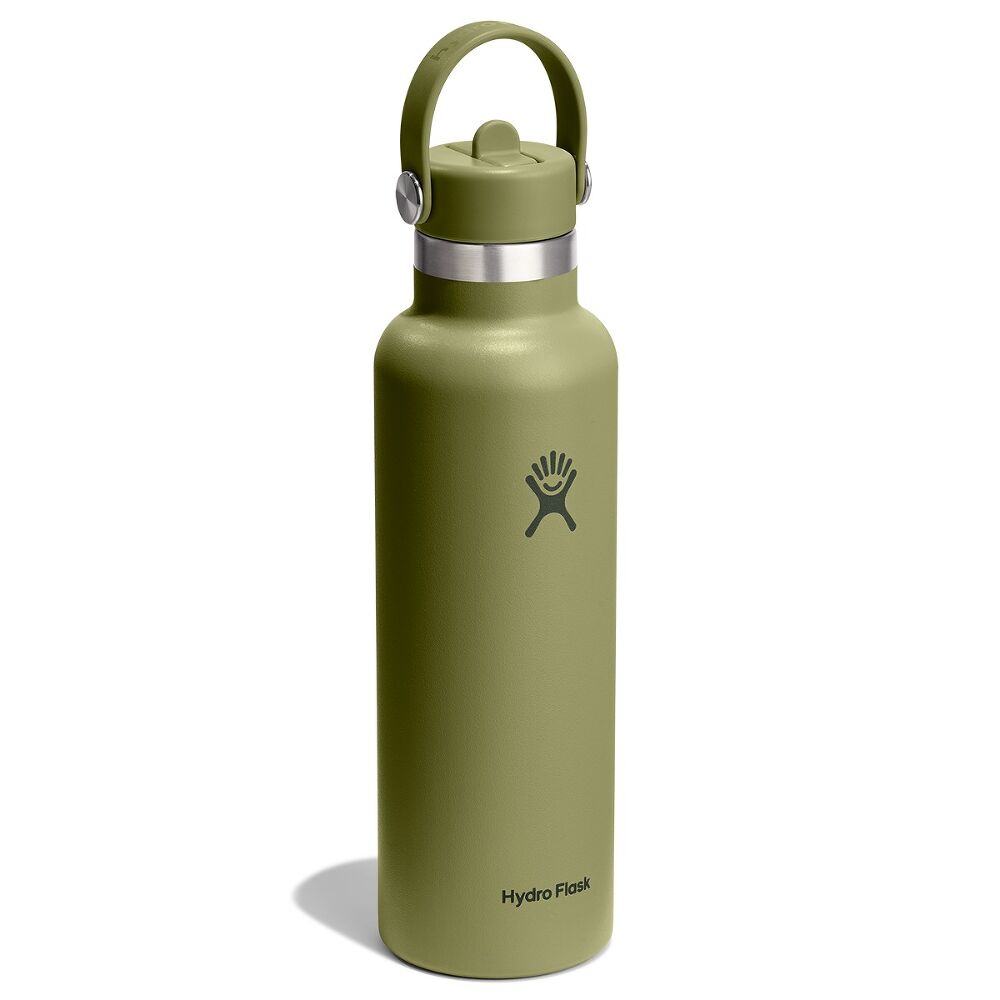 Hydro Flask Standard Mouth Flex Straw Cap 21oz, Palmer Green