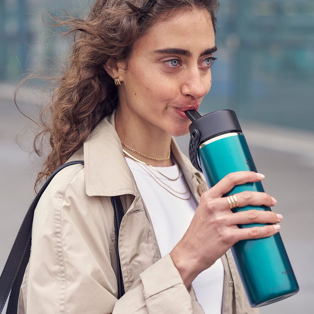 Hydro Flask Lightweight Flex Straw Bottle 24 oz (710 ml), Emerald Green