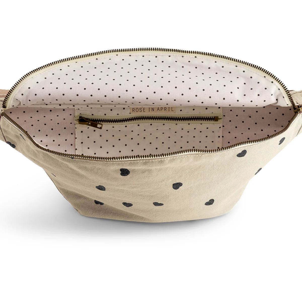 Rose in April Bum Bag, Heart Sand