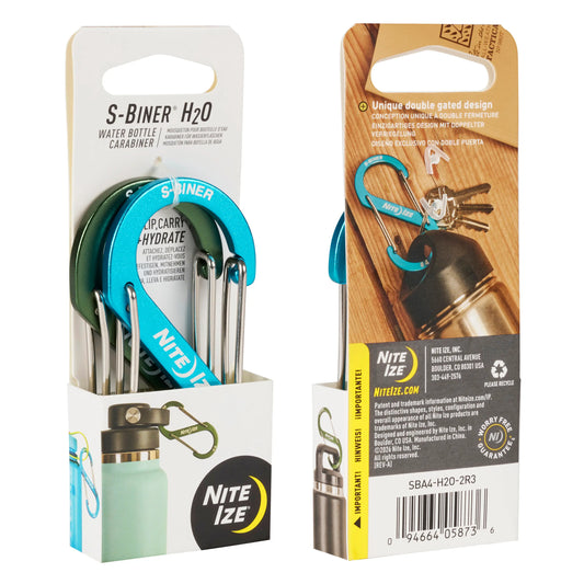 Nite Ize S-Biner® H2O Water Bottle Carabiner 2 Pack
