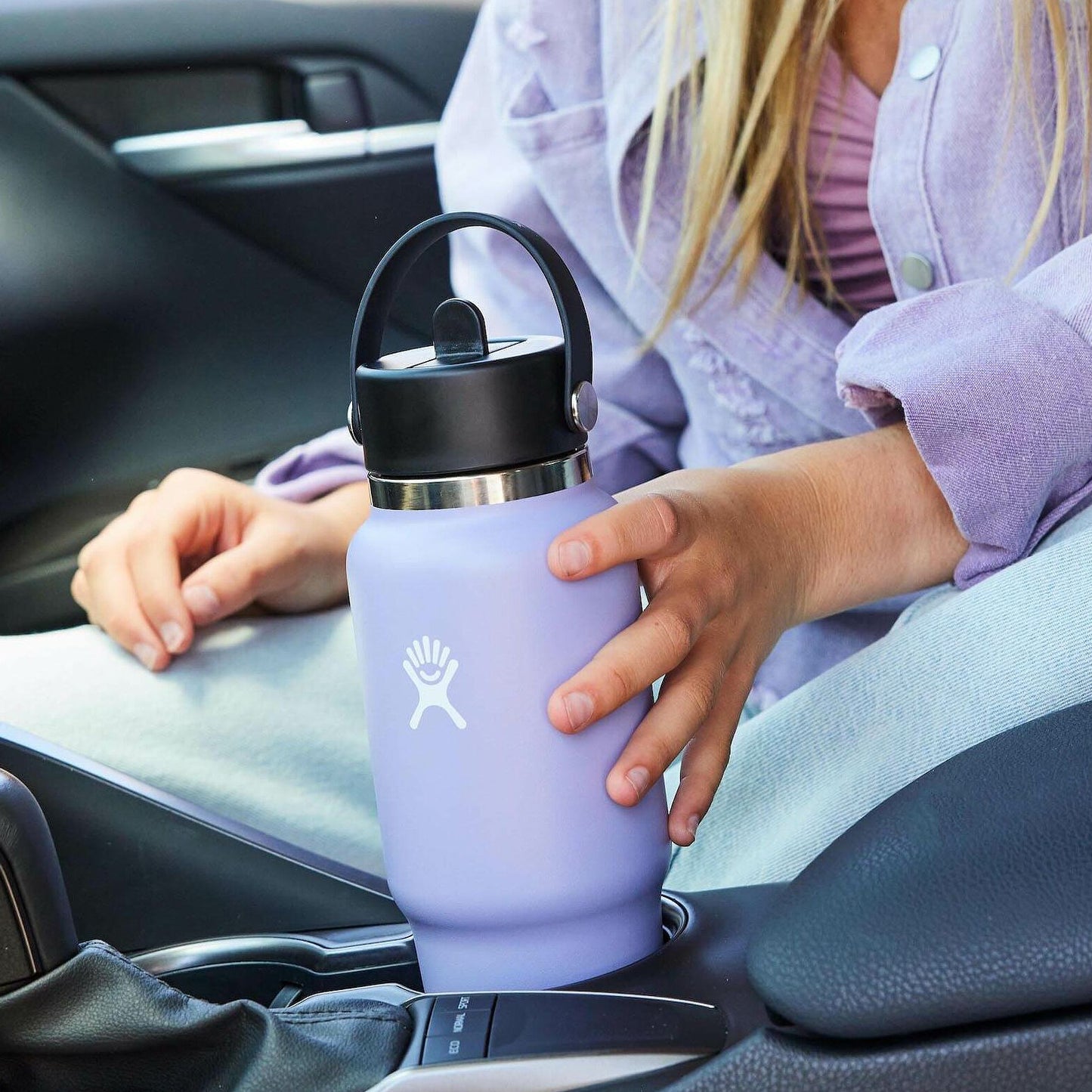 Hydro Flask Wide Mouth Travel Bottle with Flex Straw Cap, 946ml (32oz)