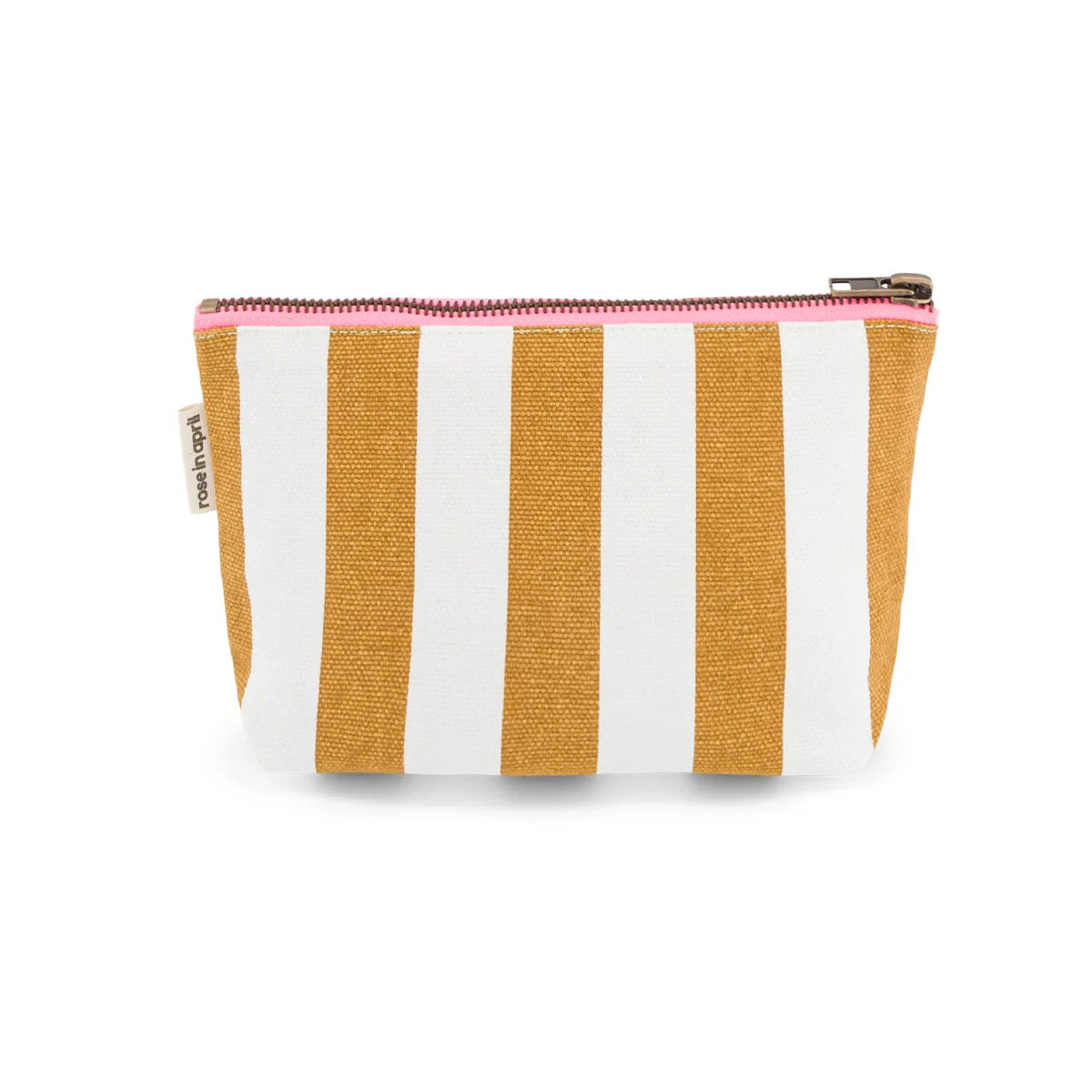 Rose in April Sofia Pouch Stripes, Caramel