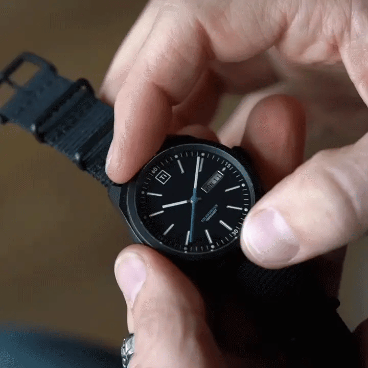 Big i Design Ti Field Watch Solar Driven, Black
