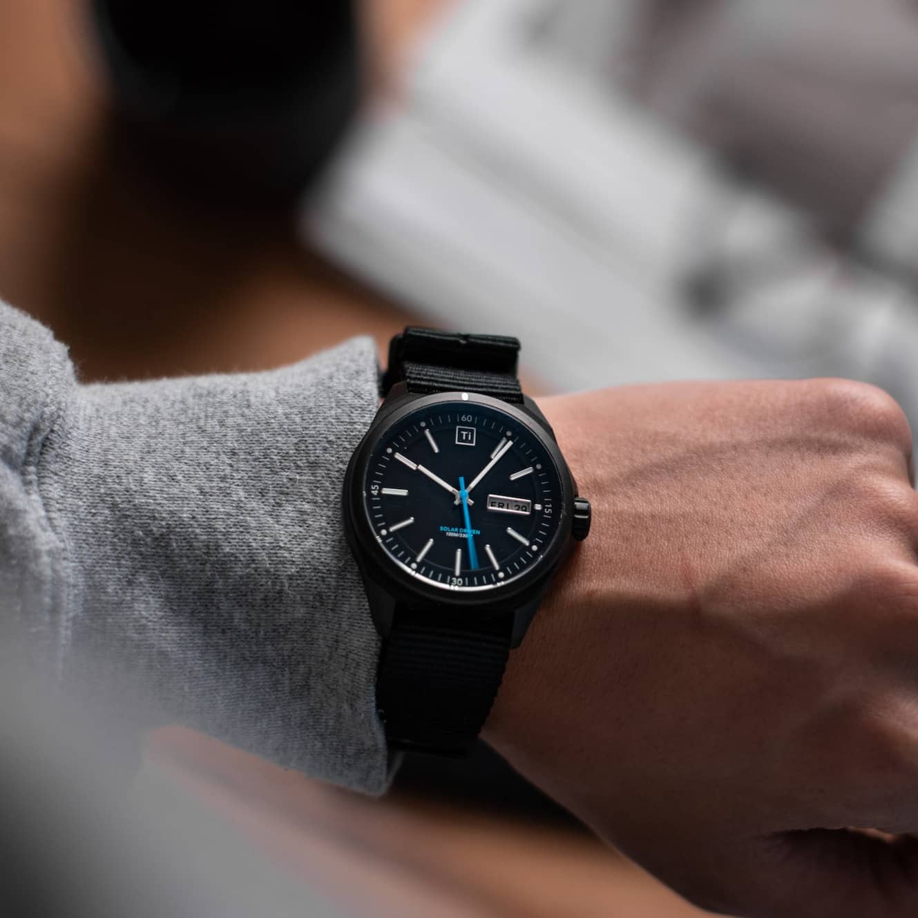 Big i Design Ti Field Watch Solar Driven, Black