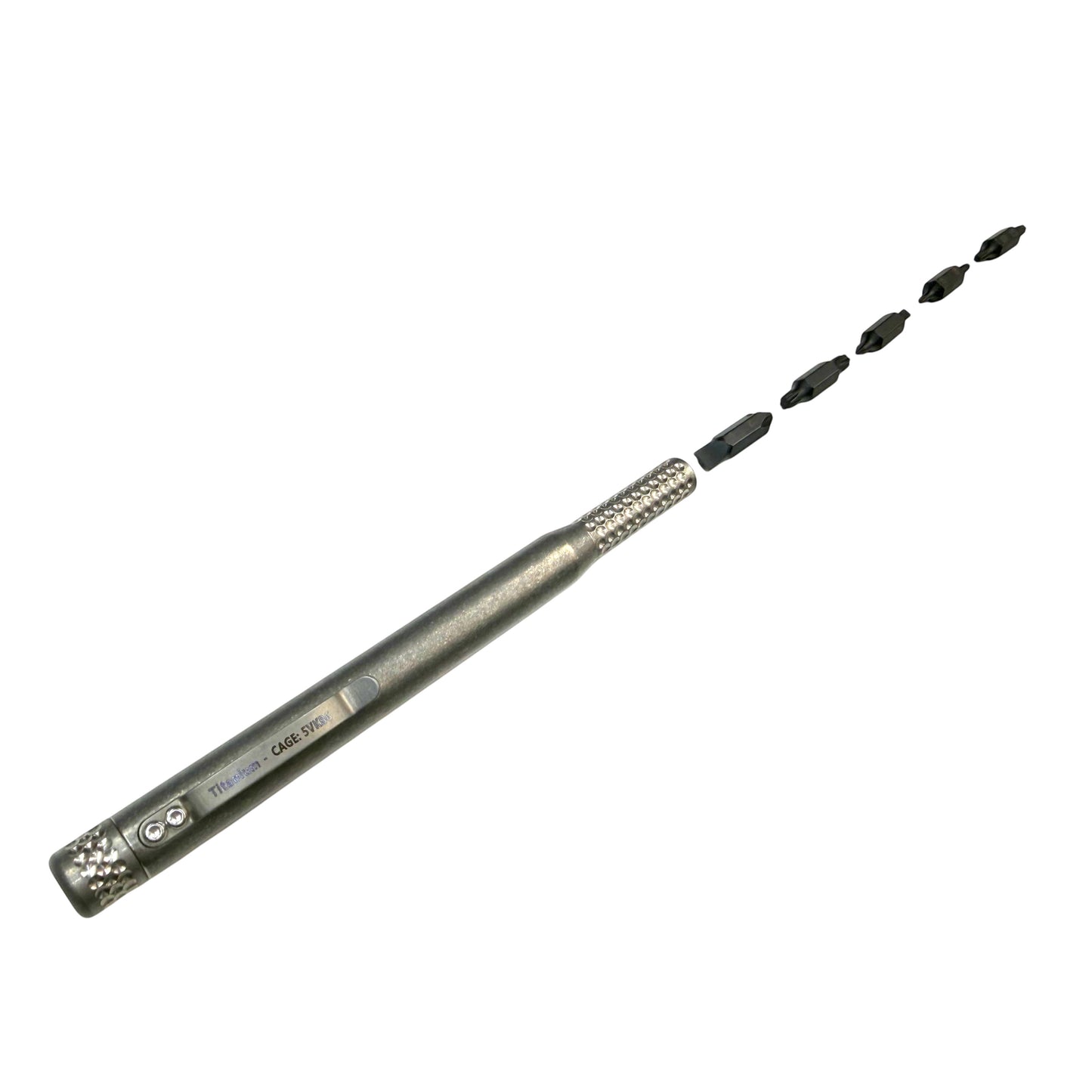 CountyComm XXL Dual Sided - 1/4" Pen Driver Titanium By Maratac®