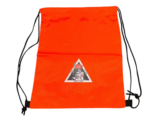 CountyComm Simple - Lightweight Drawstring Bag / Backpack by Maratac®, Bright International Orange