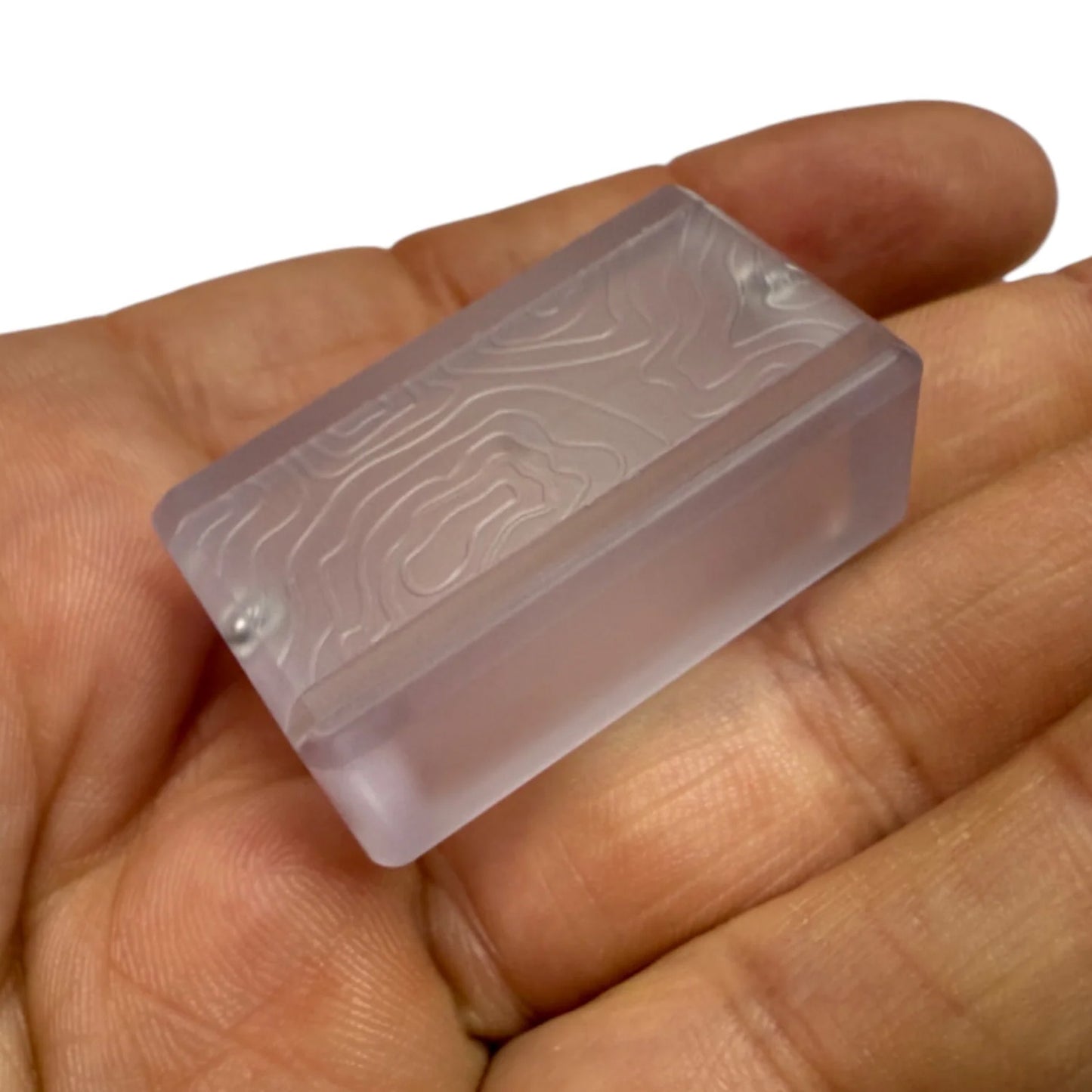 CountyComm Tiny Polycarbonate Pocket Box Gen 3 Topo + Glow Silicone Holder
