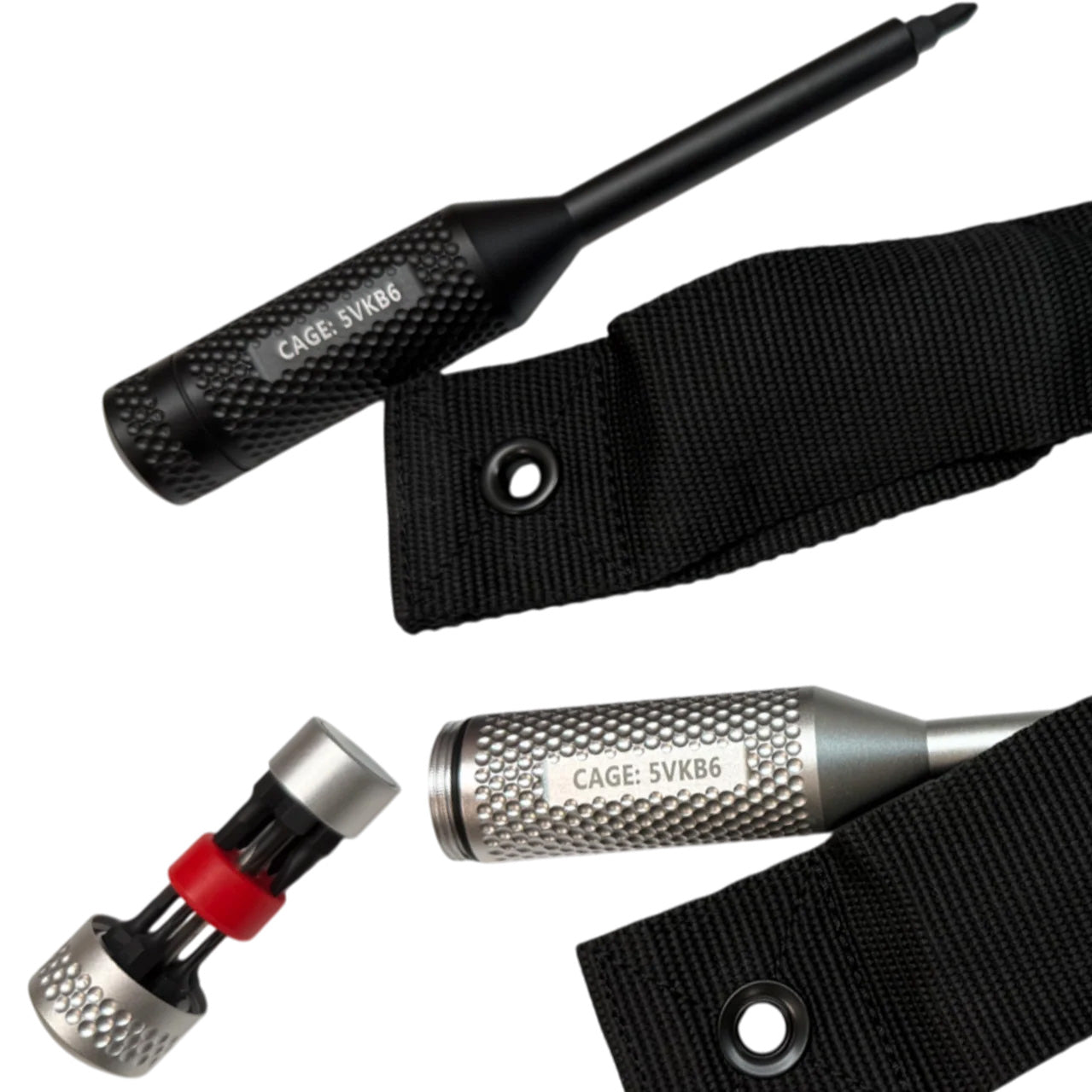 CountyComm TYPE III Anodized Aviation Multi-Bit Screwdriver Gen 2, Matte Black