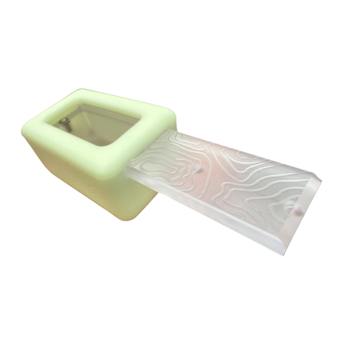 CountyComm Tiny Polycarbonate Pocket Box Gen 3 Topo + Glow Silicone Holder