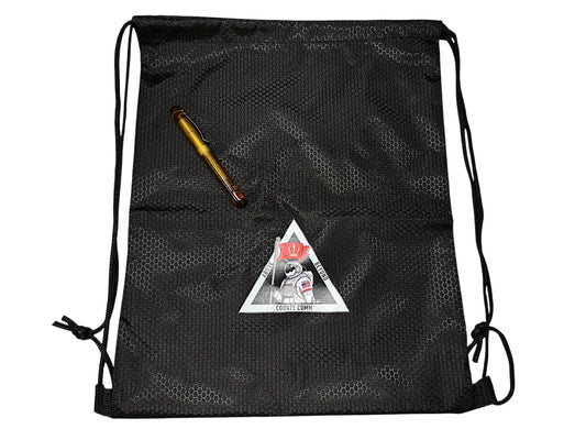 CountyComm Simple - Lightweight Drawstring Bag / Backpack by Maratac®, Black