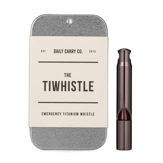 Daily Carry Co TiWhistle Titanium Emergency Whistle, Merlot