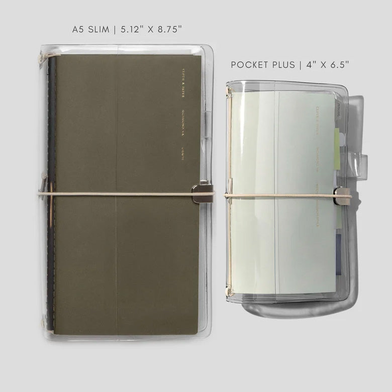 Cloth & Paper Act of Keeping Travel Cover Clear Vinyl, Pocket Plus