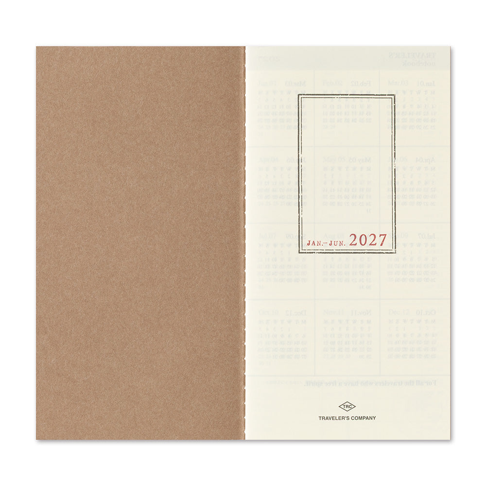 Traveler's Company 2027 Weekly + Memo (Regular Size), detalj og bruk