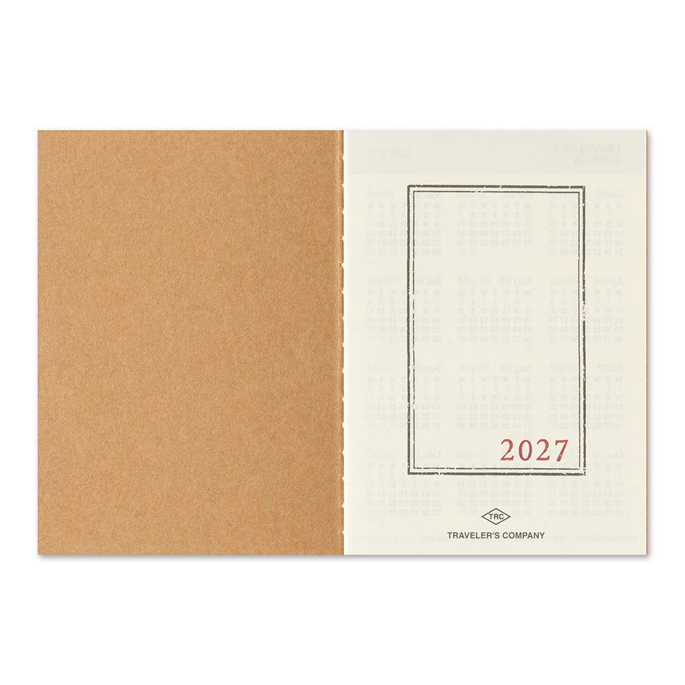 Traveler's Company 2027 Monthly (Passport Size), detalj og bruk