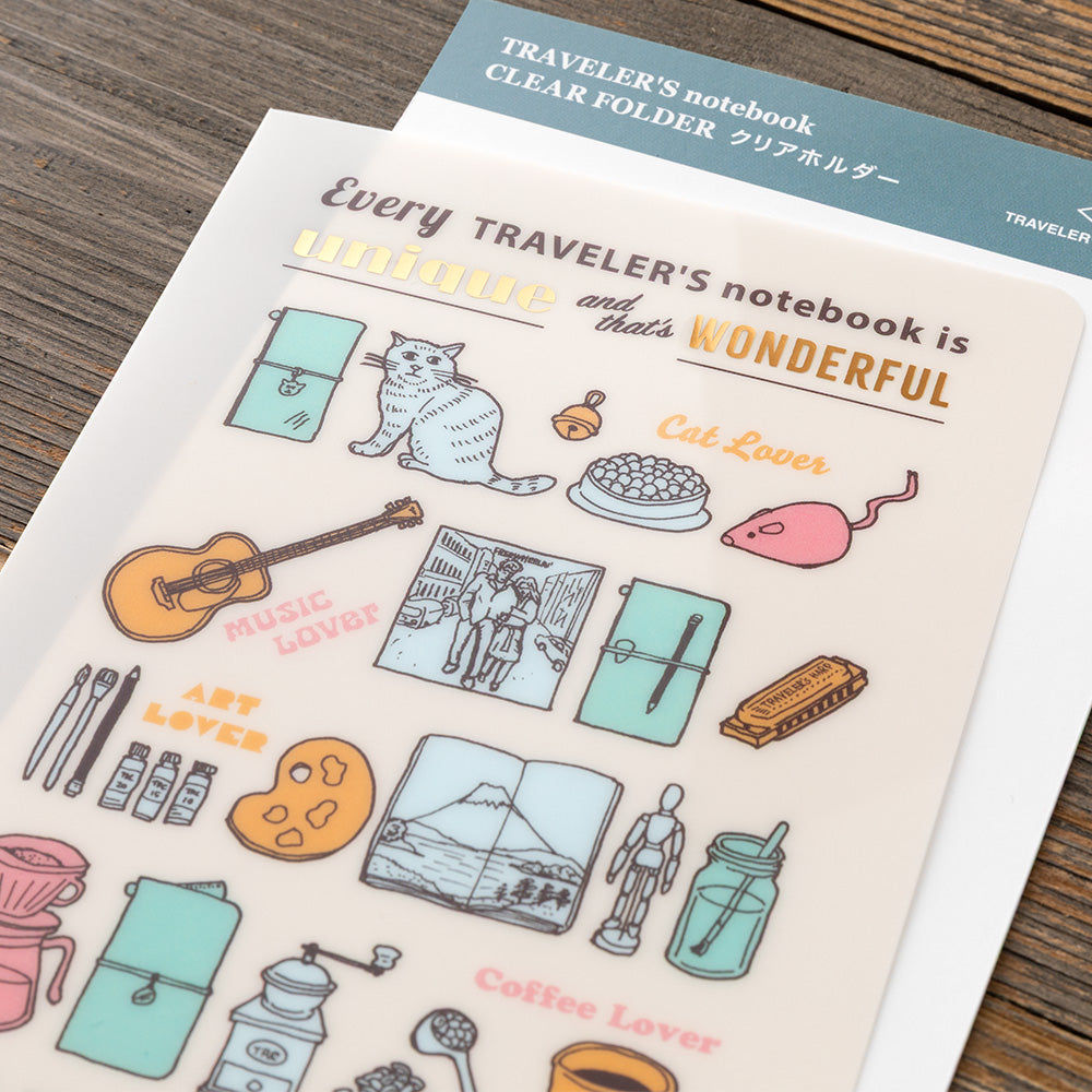 Traveler's Company Clear Folder 2027 (Regular Size), detalj og bruk