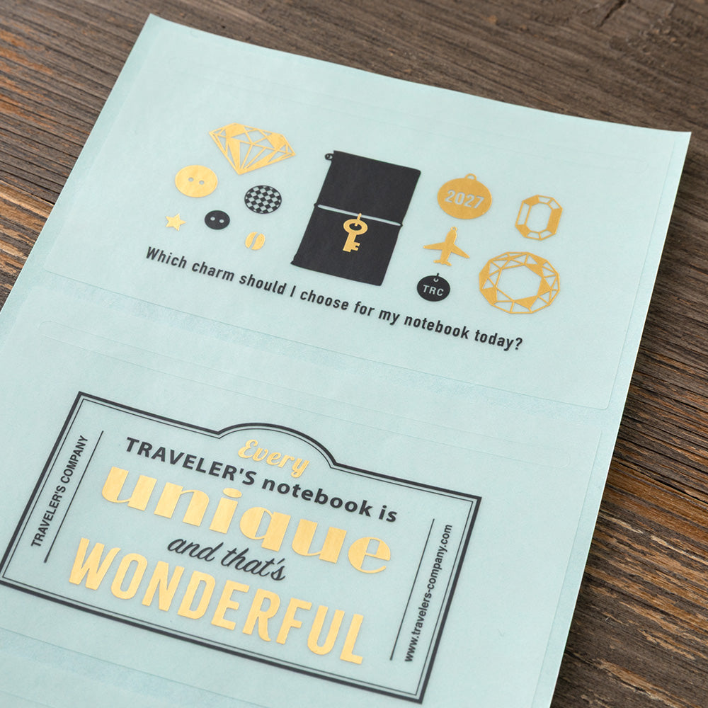 Traveler's Company Customized Sticker Set for Diary 2027, detalj og bruk