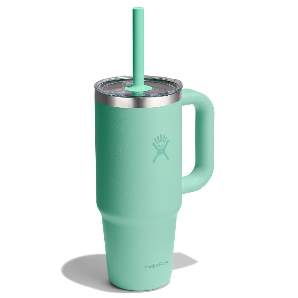 Hydro Flask Travel Tumbler Clear Lid 24 oz (710 ml), Mermaid Green