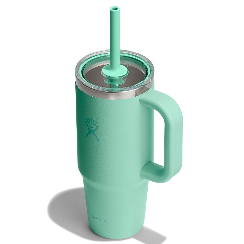 Hydro Flask Travel Tumbler Clear Lid 24 oz (710 ml), Mermaid Green