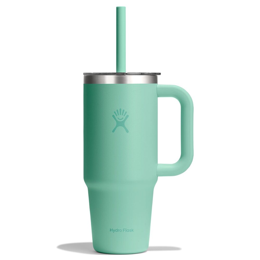Hydro Flask Travel Tumbler Clear Lid 24 oz (710 ml), Mermaid Green
