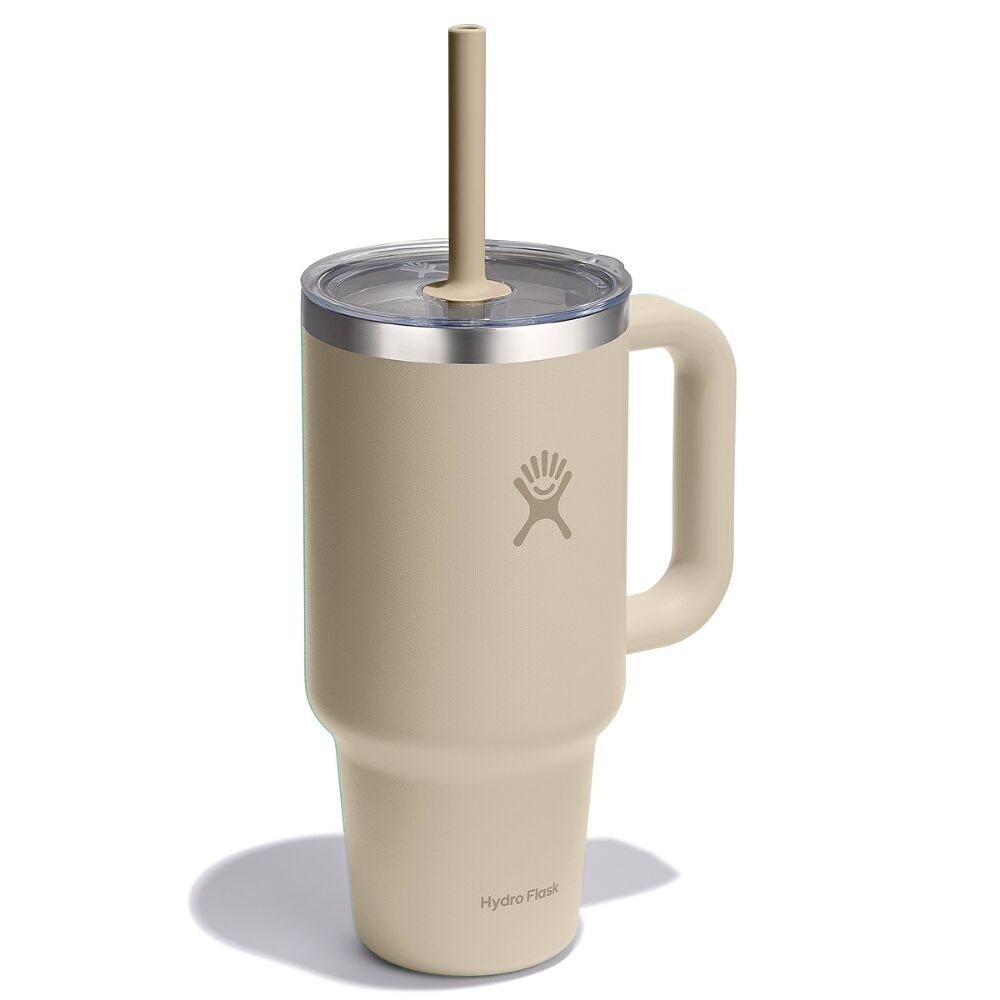 Hydro Flask Travel Tumbler Clear Lid 32 oz (946 ml), Oat
