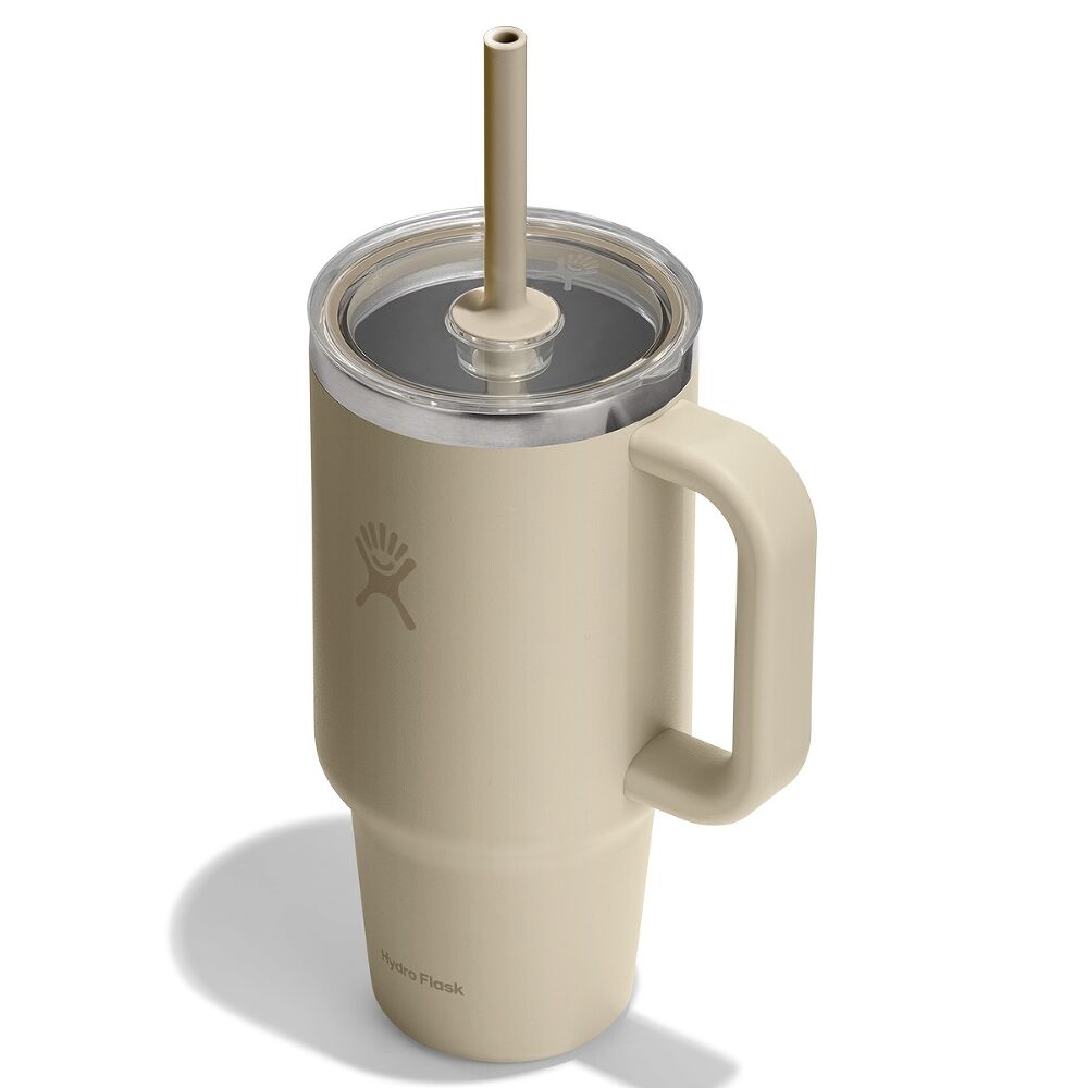 Hydro Flask Travel Tumbler Clear Lid 32 oz (946 ml), Oat