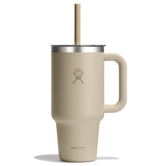Hydro Flask Travel Tumbler Clear Lid 32 oz (946 ml), Oat